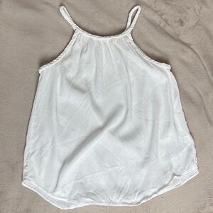 GAP White Women’s Sleeveless Braided Spaghetti Strap Top